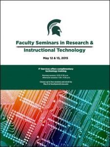 faculty seminars brochure cover spring 2015