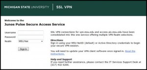 MSU SSL VPN login site