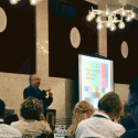 Photo of Lev Gonick giving the Keynote Address at the MSU IT Conference on June 10, 2014.