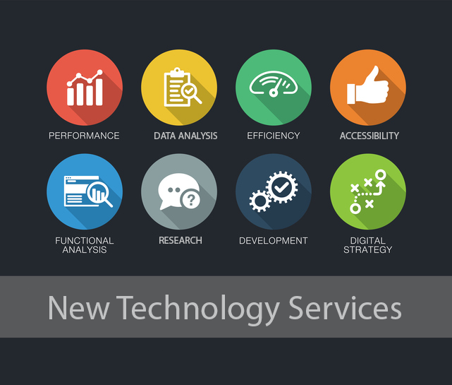new technology services icons