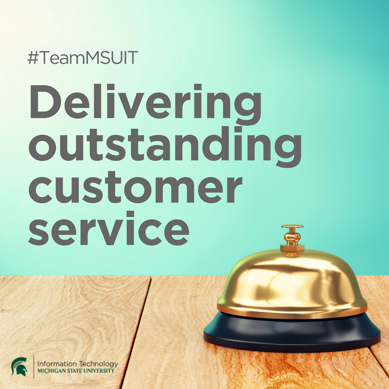#TeamMSUIT Delivering outstanding customer service